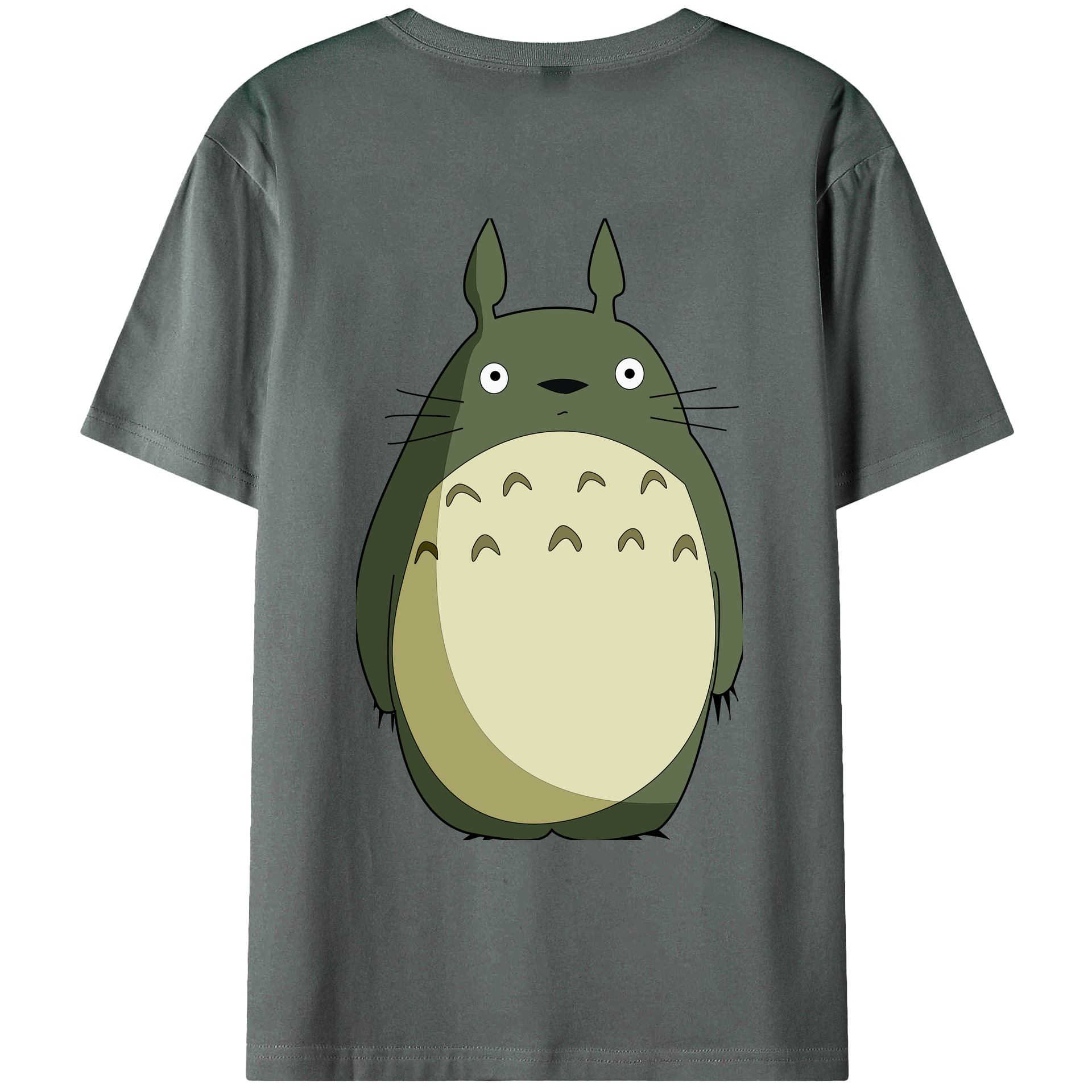 （画像用） となりのトトロ 草壁メイ 草壁サツキ My Neighbor Totoro Satsuki Kusakabe Mei Kusakabe 綿100％ メンズ半袖Tシャツ（バックプリント） 通気性